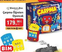 YÜKSELEN ZEKA ÇARPMA ÖĞRETEN OYUNCAK